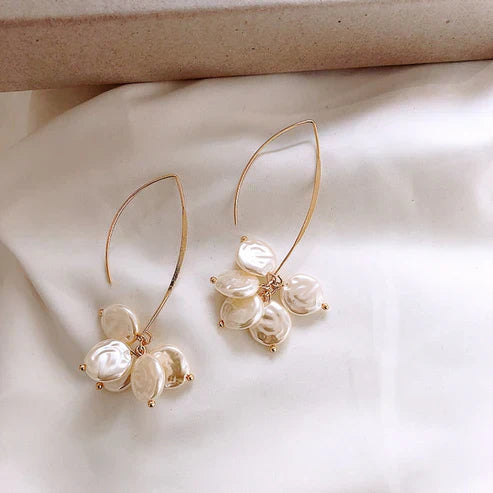 Elegantné náušnice s perlou a kryštálom