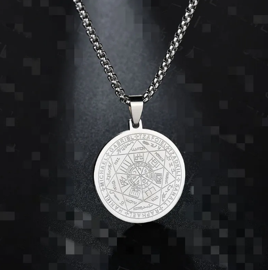 Náhrdelník s príveskom Tritone Anjel Šesť Hviezd