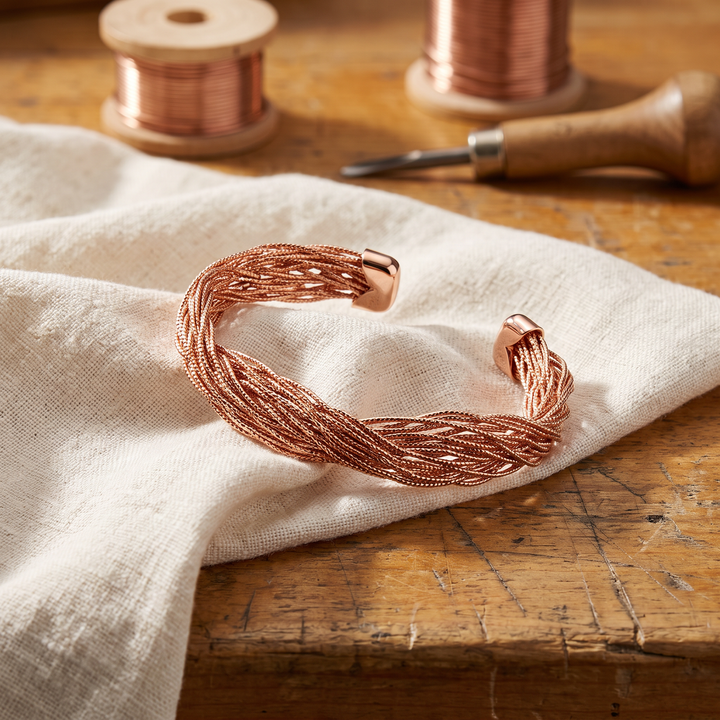 Vtáčí spev – medený náramok