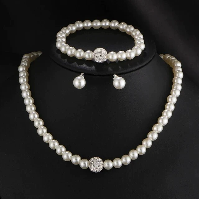 Elegantný Perlový Set
